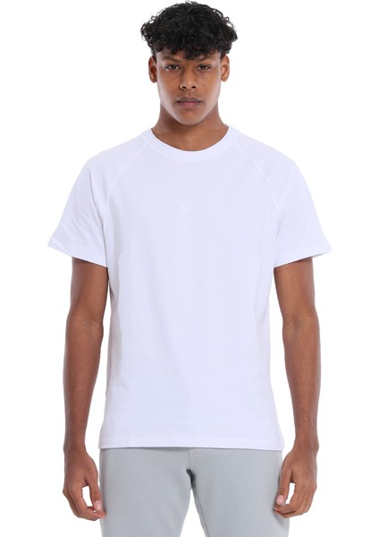 Kofu Erkek Beyaz Günlük Stil T-Shirt 25YE020-BYZ indirimleri