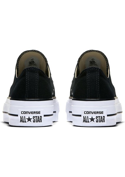 Chuck Taylor All Star Canvas Platform Kadın Siyah Günlük Stil Ayakkabı 560250C