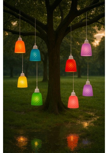 10 Farklı Renk Ağaç Feneri E27 fırsatları