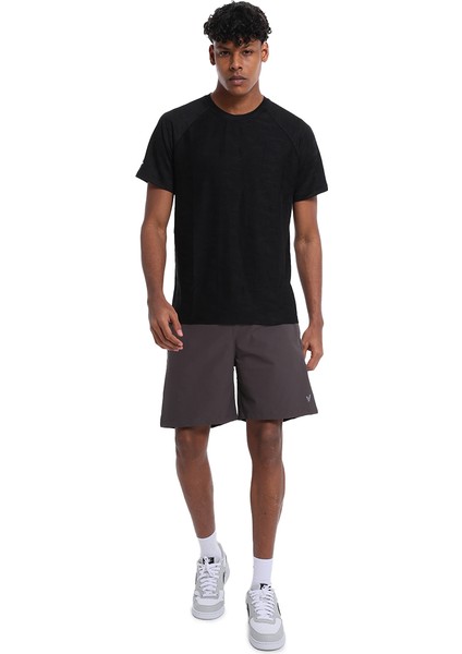Atami Erkek Siyah Koşu T-Shirt 25YE009-SYH