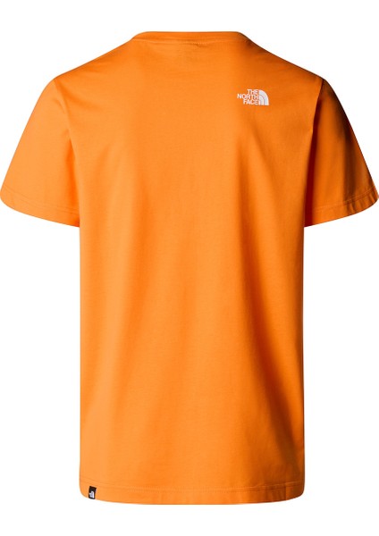 Simple Dome Erkek Turuncu Outdoor T-Shirt NF0A87NG6HI1