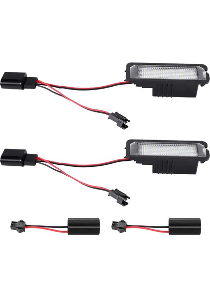 Adet 12 V LED Numarası Plaka Işık Lambaları Golf 4 5 6 7 Araba Plaka Işıkları Dış Aksesuarlar (Yurt Dışından)