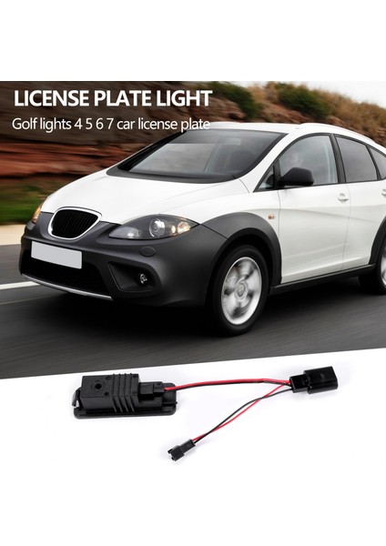 Adet 12 V LED Numarası Plaka Işık Lambaları Golf 4 5 6 7 Araba Plaka Işıkları Dış Aksesuarlar (Yurt Dışından)