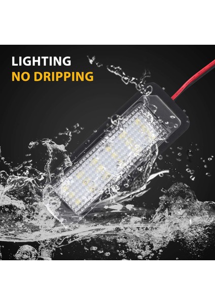 Adet 12 V LED Numarası Plaka Işık Lambaları Golf 4 5 6 7 Araba Plaka Işıkları Dış Aksesuarlar (Yurt Dışından)
