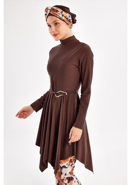 Kadın Sarah Uzun Kollu Tam Kapalı Tesettür Mayo 1122 Kahverengi modelleri