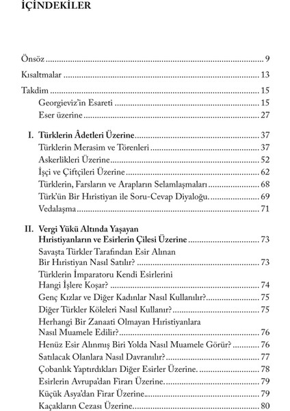 Türklerin Âdetleri Üzerine