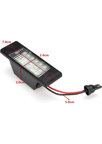 2 Adet Araba 18LEDS Plaka Işıkları Plastik Nissan Qashqai X-Trail Juke Primera Parlak LED Numarası Plaka Işığı (Yurt Dışından) fırsatları