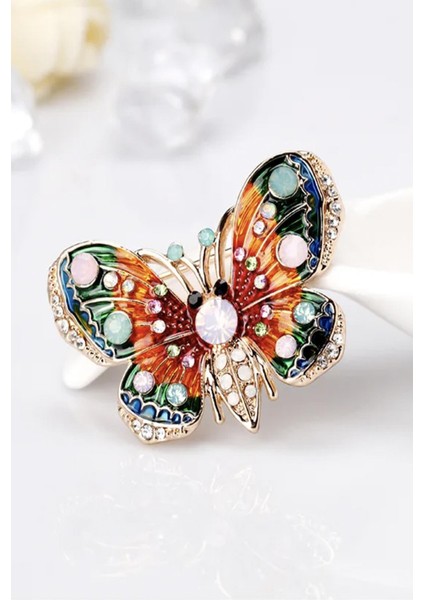 Kelebek Modelli Kadın Broş Yaka Iğnesi fırsatları