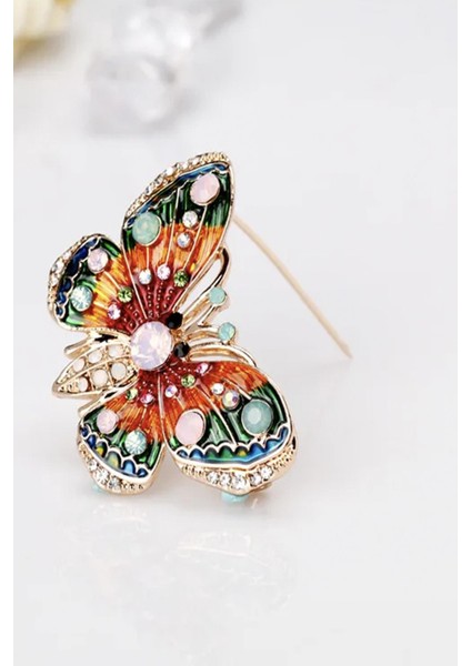 Kelebek Modelli Kadın Broş Yaka Iğnesi indirimleri