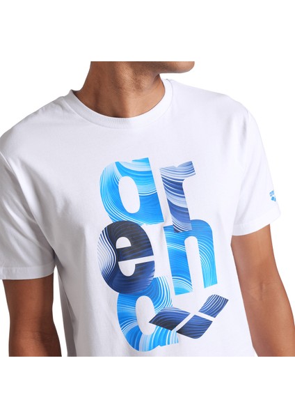 Water Prints Erkek Beyaz Günlük Stil T-Shirt 009406100 fırsatları