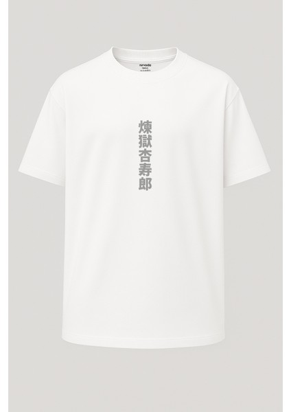 Oversize Kyojuro Rengoku Demon Slayer Baskılı Unisex Tişört fiyatları