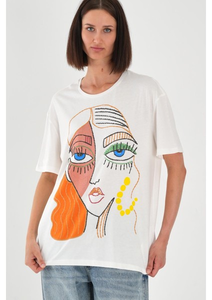 Alexandergardı Baskılı Basic Kadın T-Shirt modelleri