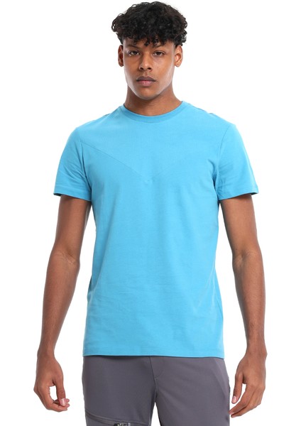 Seto Erkek Mavi Koşu T-Shirt 25YE002-MAVI