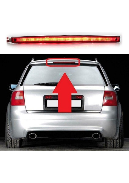 4B9945097A Yüksek Seviye Fren Lambası Anti Arka Kapak Işık Uyarı Işığı Fren Lambası Otomobil Audi A6 Touring 98-05 (Yurt Dışından)