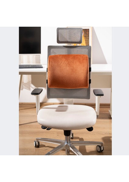 Visco Ortopedik Bel Destek Yastığı, Ofis, Araba, Sandalye, Koltuk, Sırt Yastığı Minderi, 38X33X12 cm fırsatları