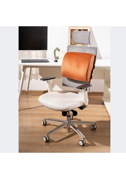 Visco Ortopedik Bel Destek Yastığı, Ofis, Araba, Sandalye, Koltuk, Sırt Yastığı Minderi, 38X33X12 cm indirimleri