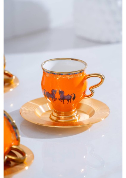 Jasmine 6 Kişilik Kahve Fincanı Takımı - 90 ml
