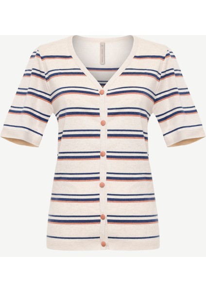 Bisiklet Yaka Yarım Kollu Triko Hırka fırsatları