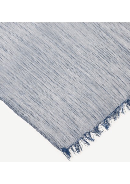 Çizgili ve Lurex Detaylı Şal