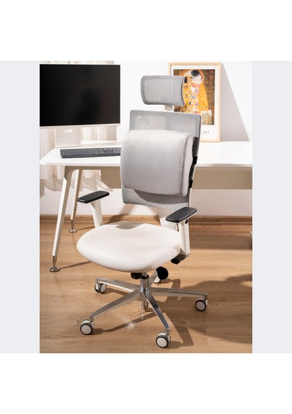 Visco Ortopedik Bel Destek Yastığı, Ofis, Araba, Sandalye, Koltuk, Sırt Yastığı Minderi, 38X33X12 cm indirimleri