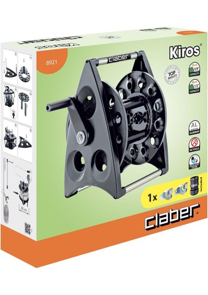 8921 Kiros Duvara Monte 40 mt Hortum Makarası