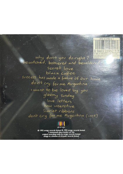 CD Snead O'connor - Am I Not Your Girl CD