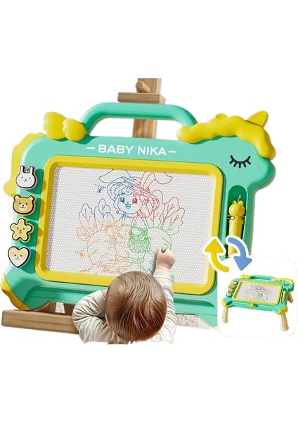 Çizim Tahtası Manyetik Çizim Tahtası Masa Renkli Yazı Tahtası Manyetik Doodle Tahtası Silinebilir Ev Kullanımı (Yurt Dışından)