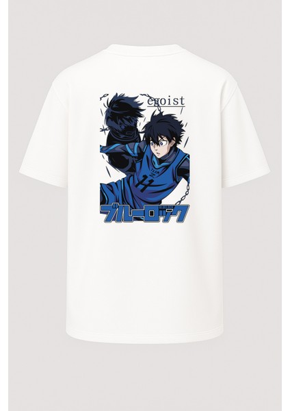 Oversize Egoist Blue Lock Baskılı Unisex Tişört