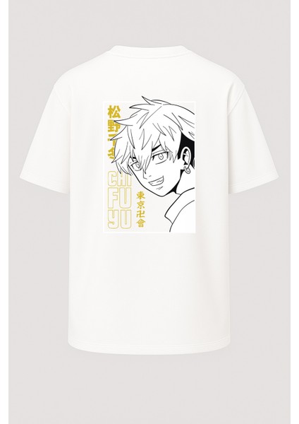 Oversize Chifuyu Matsuno Tokyo Revengers Baskılı Unisex Tişört