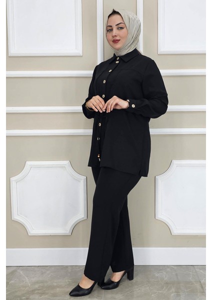 Kadın Dantel Şerit Detaylı Tesettür Takım fiyatları