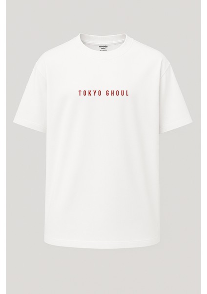 Oversize Tokyo Ghoul Baskılı Unisex Tişört