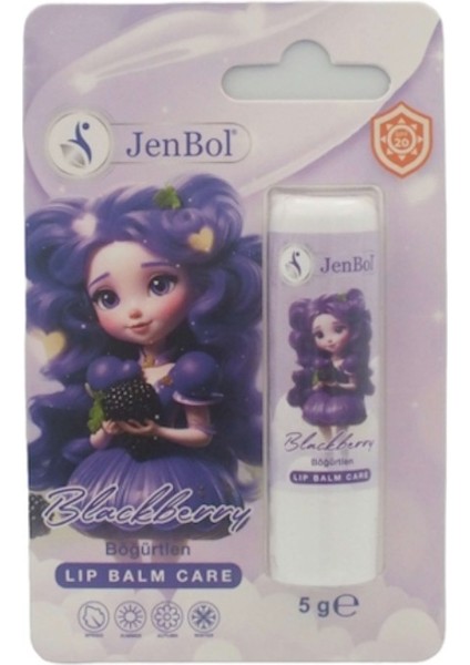 Kids Lip Balm Dudak Bakım Kremi Böğürtlen Spf 20 5 gr