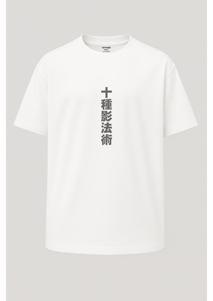 Oversize Megumi Jujutsu Kaisen Baskılı Unisex Tişört fiyatları