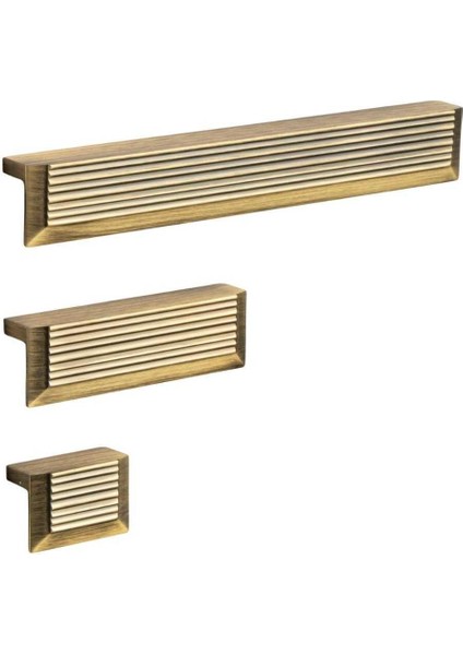 Mobilya Kulbu Antik Sarı Renk 960MM Kulp 1 Adet (SY9060 0960 Abm)