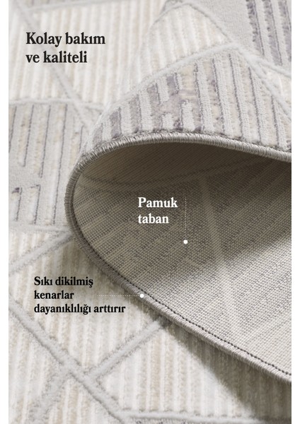 Saçaklı Salon Oturma Odası Halısı Yumuşak Polyester Pamuk Taban Modern ve Klasik Desenli Halı Siyah