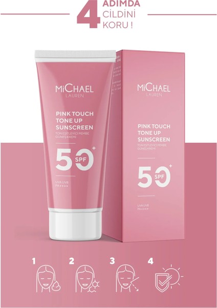 Pink Touch Spf 50+ Pembe Yüz Güneş Kremi Pa++++ 50 ml