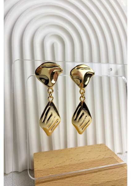 Kadın Küpe Çizgi Desen Sallantılı Geometrik Şekil Küpe fiyatları