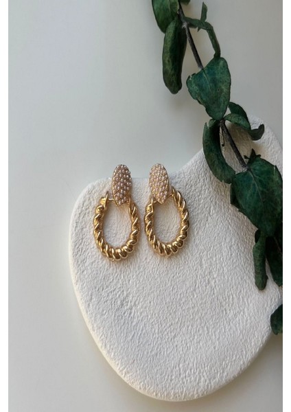 Kadın Küpe Damla Küçük Inci Burgu Halka Küpe fiyatları