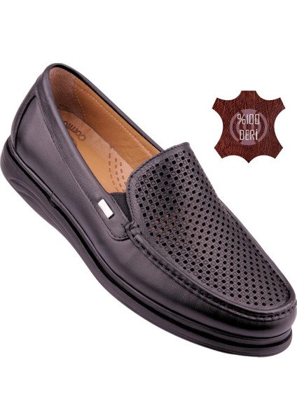 Hakiki Deri Ortopedik Hafif Yumuşak Delikli Erkek Ayakkabı