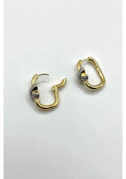 Kadın Küpe Ithal Özel Seri Elips Boru Halka Full Zirkon x Kararmaz Küpe fiyatları