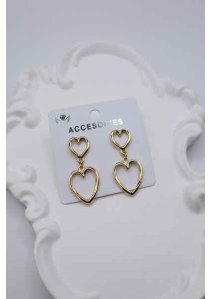 Kadın Küpe 4 cm Ikili Sallantı Love Bombing Küpe fiyatları