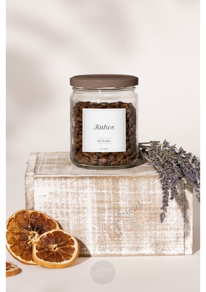 Baharat - Bakliyat - Kuruyemiş Kavanoz Etiketi - Suya Dayanıklı Seffaf Sticker Model. Çilek