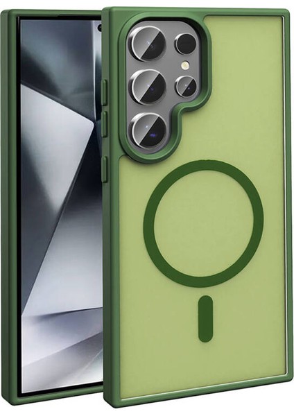 Galaxy S24 Ultra Zore Sio Kapak + Zore Kamera Lens Koruyucu Cam Filmi Yeşil Kombin fiyatları