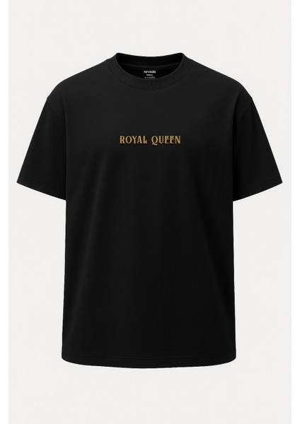 Oversize Royal Queen Kraliçe Baskılı Unisex Tişört fiyatları