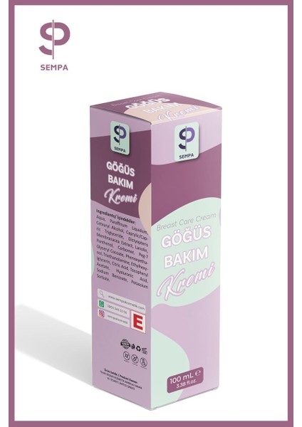 Göğüs ve Kalça D.ikleştirici & Dolgunlaştırıcı , B.üyütücü, S.ıkılaştırıcı Göğüs Bakım Kremi 100ML