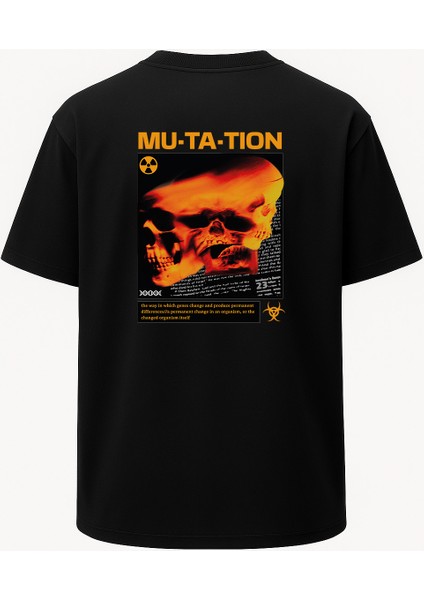 Oversize Mutation Mutasyon Baskılı Unisex Tişört