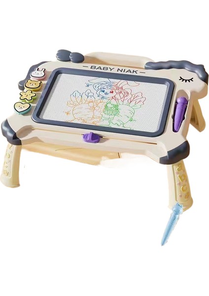 Çizim Tahtası Manyetik Çizim Tahtası Masa Renkli Yazı Tahtası Manyetik Doodle Tahtası Silinebilir Ev Kullanımı (Yurt Dışından)