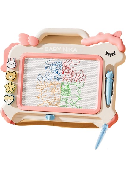 Çizim Tahtası Manyetik Çizim Tahtası Masa Renkli Yazı Tahtası Manyetik Doodle Tahtası Silinebilir Ev Kullanımı (Yurt Dışından)