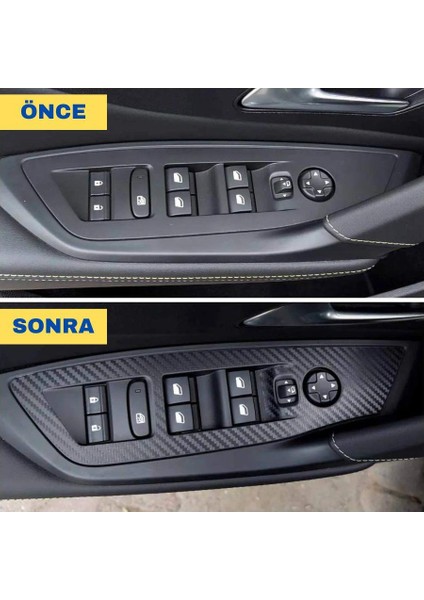 Peugeot 408 Iç Trim Karbon Folyo Kaplama Set 2023- fırsatları