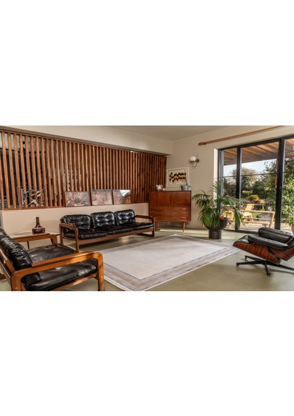 Gallery A0310 Bej Uzun Ömürlü Yumuşak Dokulu Salon Mutfak Koridor Oturma Odası Yolluk Halı